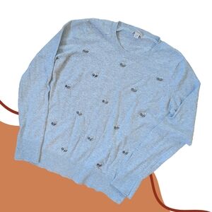 Merona Grey Embellished Sweater